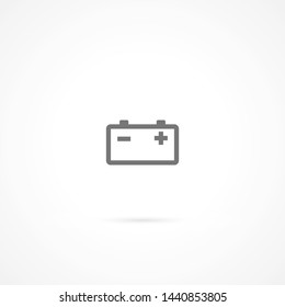 battery vector icon 10 eps , Lorem ipsum Flat design