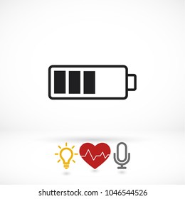 Battery Vector icon