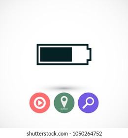 Battery vector icon
