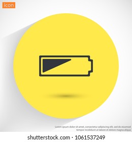 Battery vector icon