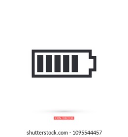 Battery vector icon