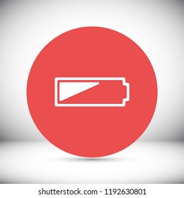 Battery vector icon