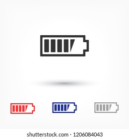 Battery vector icon