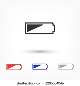 Battery vector icon