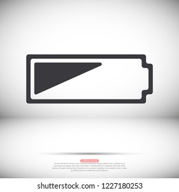 Battery vector icon
