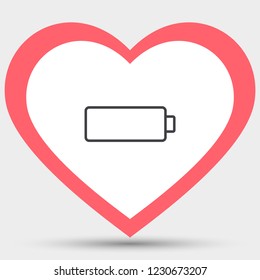 Battery Vector icon