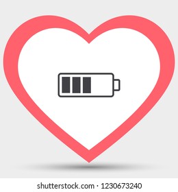 Battery Vector icon