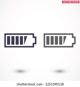 Battery vector icon