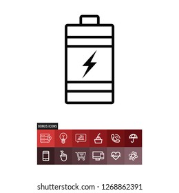 Battery vector icon