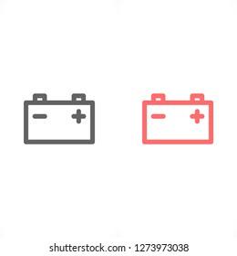 Battery Vector icon
