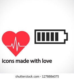 Battery vector icon