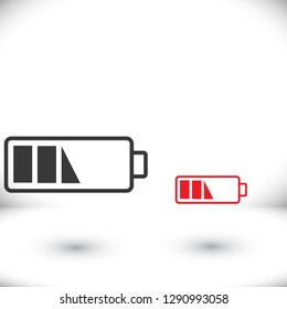 Battery Vector icon