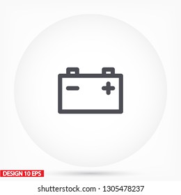 Battery Vector icon