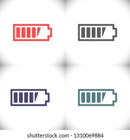 Battery vector icon