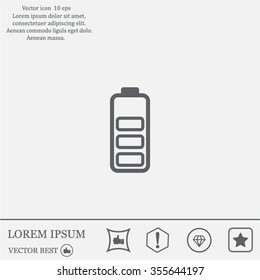 Battery - vector icon