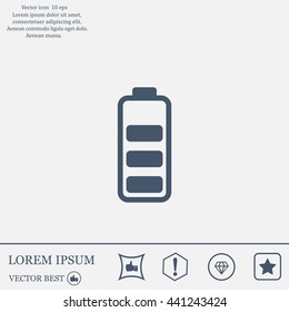 Battery - vector icon