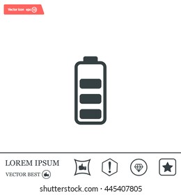 Battery - vector icon