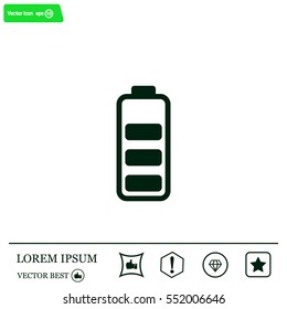 Battery - vector icon