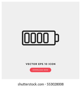 Battery vector icon