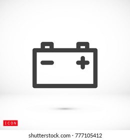 Battery Vector icon
