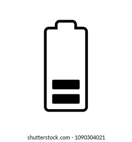 battery vector icon, accumulator vector sign, recharge mobile phone battery icon
