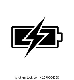 battery vector icon, accumulator vector sign, recharge mobile phone battery icon