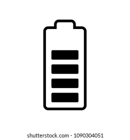 battery vector icon, accumulator vector sign, recharge mobile phone battery icon