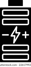 Icono vectorial de la batería. Se puede usar para imprimir, móviles y aplicaciones web.