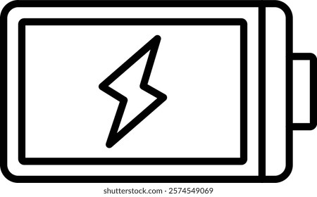 Battery vector icon. Can be used for printing, mobile and web applications.