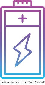 Battery vector icon. Can be used for printing, mobile and web applications.