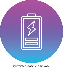 Battery vector icon. Can be used for printing, mobile and web applications.