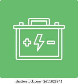 Battery vector icon. Can be used for printing, mobile and web applications.