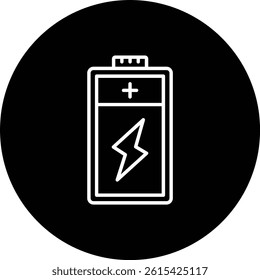 Battery vector icon. Can be used for printing, mobile and web applications.