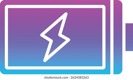 Icono de Vector de batería. Se puede utilizar para aplicaciones de impresión, móviles y de Web.