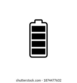 Battery vector icon. battery charge level. battery Charging icon
