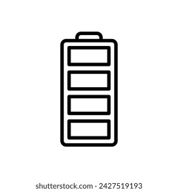 Battery vector icon. battery charge level. battery Charging icon