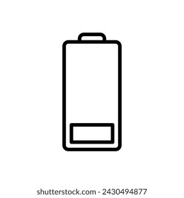 Battery vector icon. battery charge level. battery Charging icon