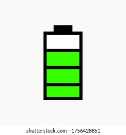 Battery Vector icon. Concept of battery charge. Modern, simple flat vector illustration for web site or mobile app