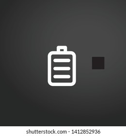 Battery vector icon. Battery concept stroke symbol design. Thin graphic elements vector illustration, outline pattern for your web site design, logo, UI. EPS 10.