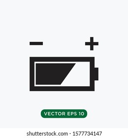 battery vector icon design concept