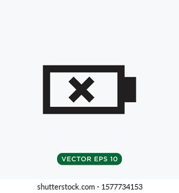 battery vector icon design concept