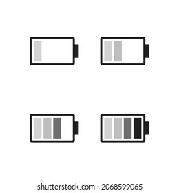 Plantilla de diseño de icono del vector de batería