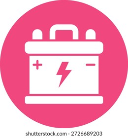 Ilustración de diseño de icono de Vector de batería