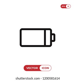 Battery vector icon. Energy symbol