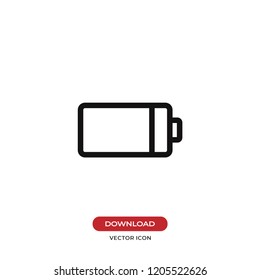 Battery vector icon. Energy symbol