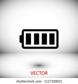 battery vector icon, Vector EPS 10 illustration style
