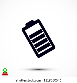 battery vector icon, Vector EPS 10 illustration style