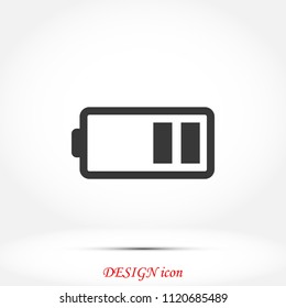 battery vector icon, Vector EPS 10 illustration style