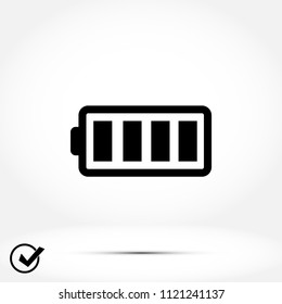 battery vector icon, Vector EPS 10 illustration style
