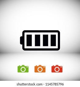 battery vector icon, Vector EPS 10 illustration style